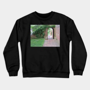 Vine Covered Brick Wall Crewneck Sweatshirt